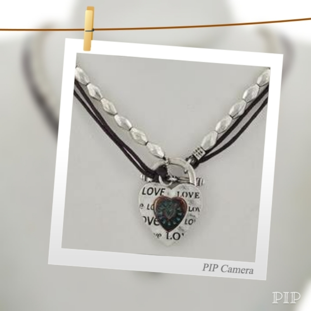 Love Heart Necklace Set